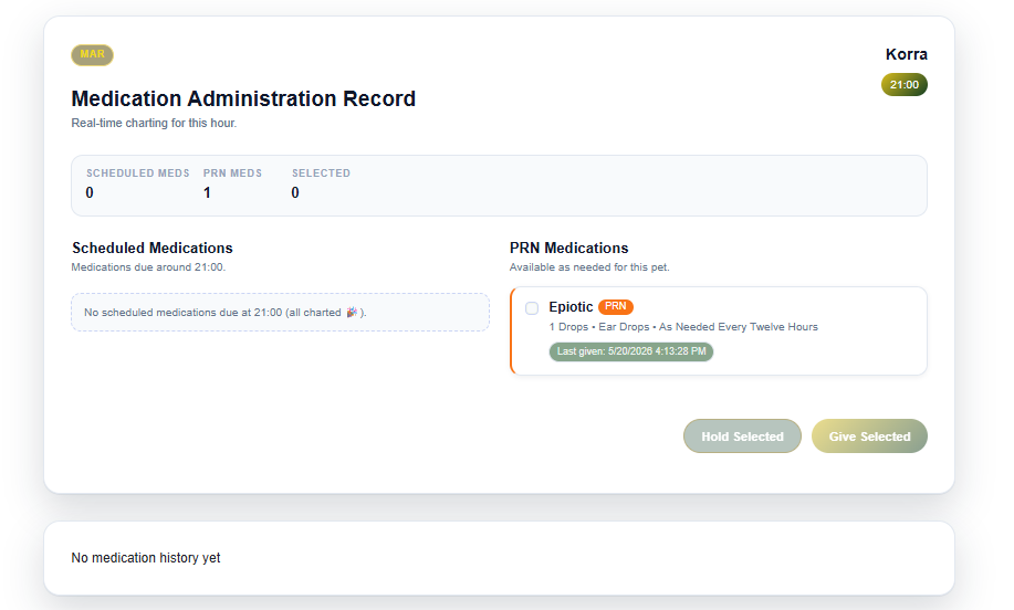 Medication Administration Record